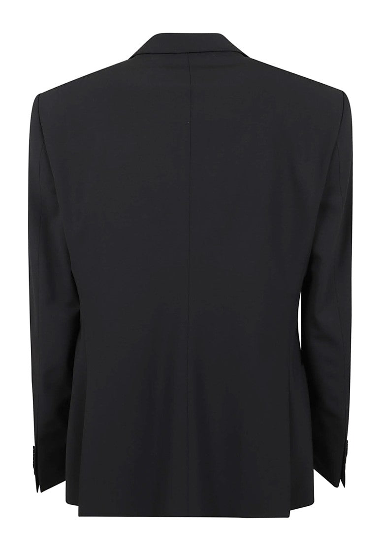 Emporio Armani Single-Breasted Tuxedo Suit With Satin Peak Lapel