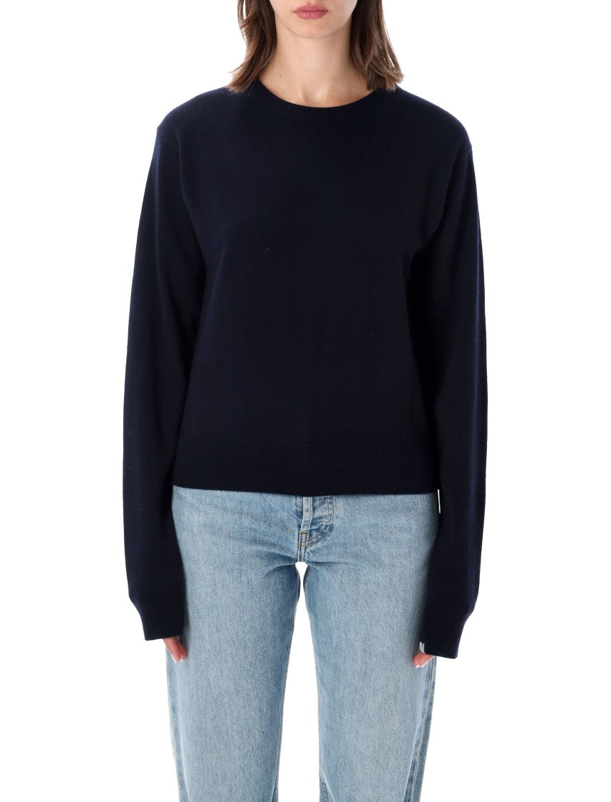 Extreme Cashmere March Lightweight Ribbed Cashmere Crewneck Sweater