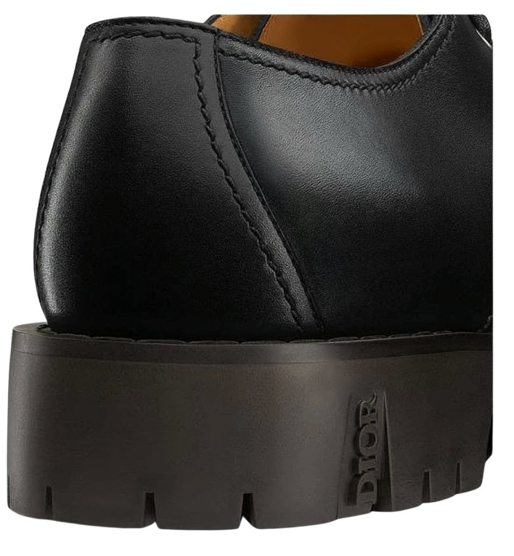 Christian Dior Black Cap-Toe Dress Shoes