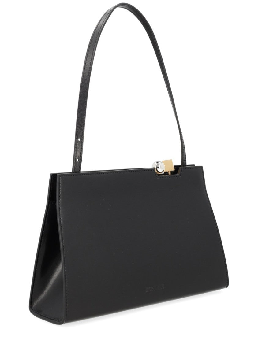 Jacquemus Neutrals Le Salon Structured Leather Handbag