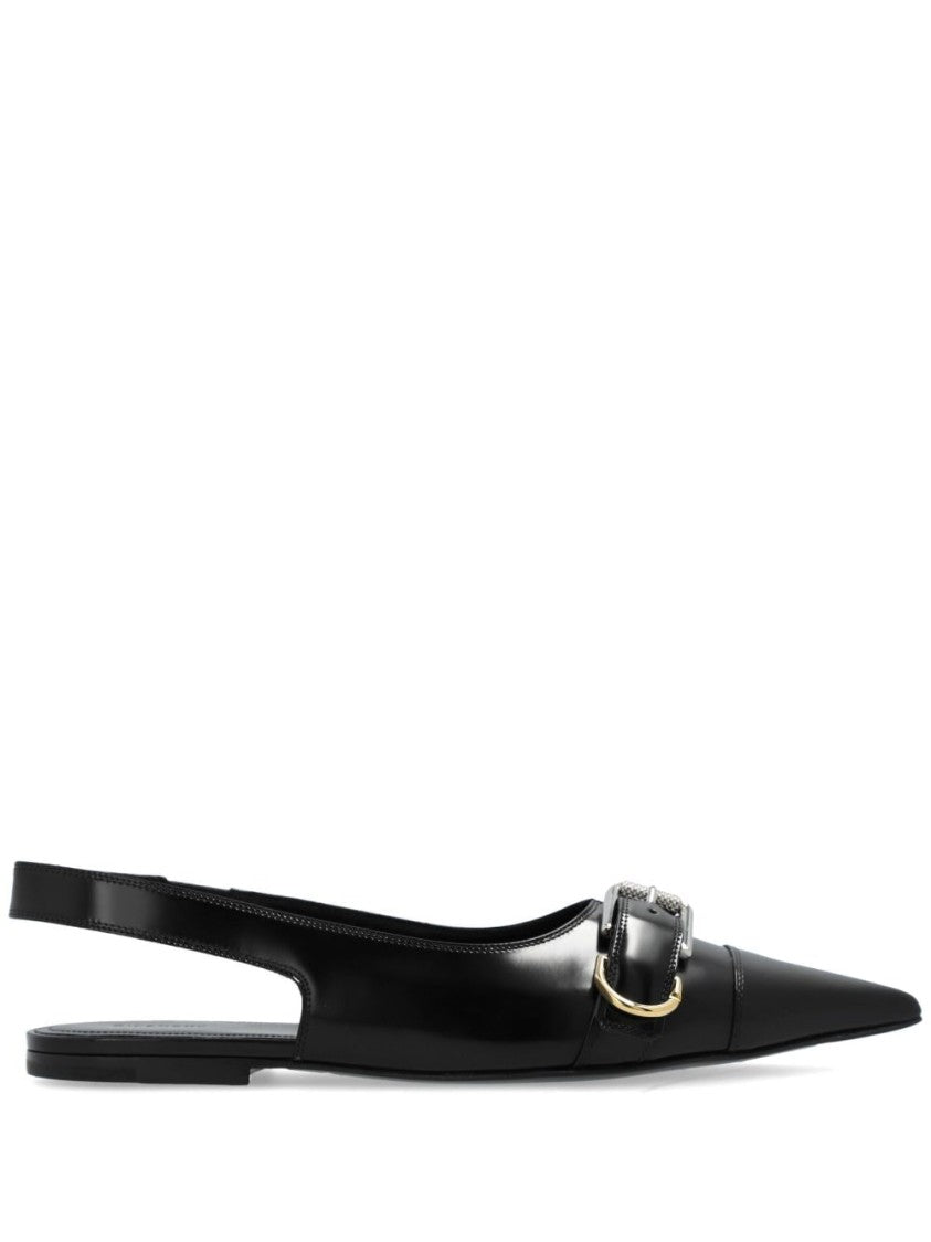 Givenchy Ballerina Flat Shoes With Luxurious Calf Leather And Iconic Buckle Detail