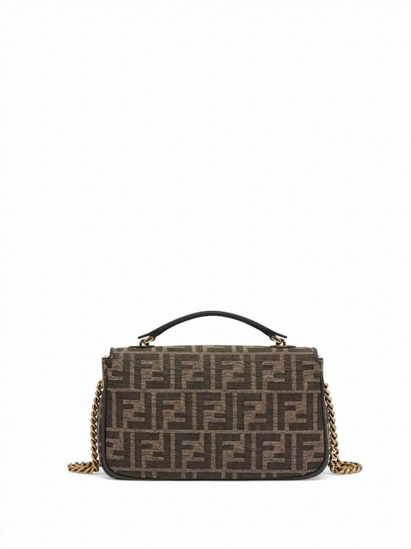 Fendi Medium Ff Jacquard Fabric Shoulder Bag