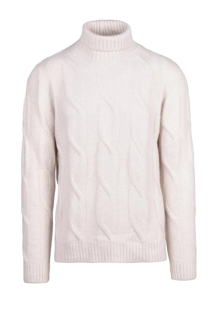 Eleventy Cashmere Silk Crewneck Sweater - White