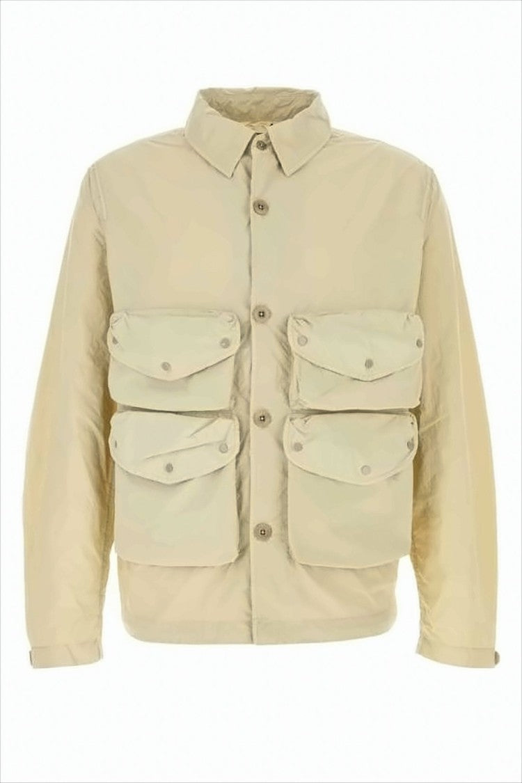Ten C Boxy Cropped Jacket With Classic Collar
