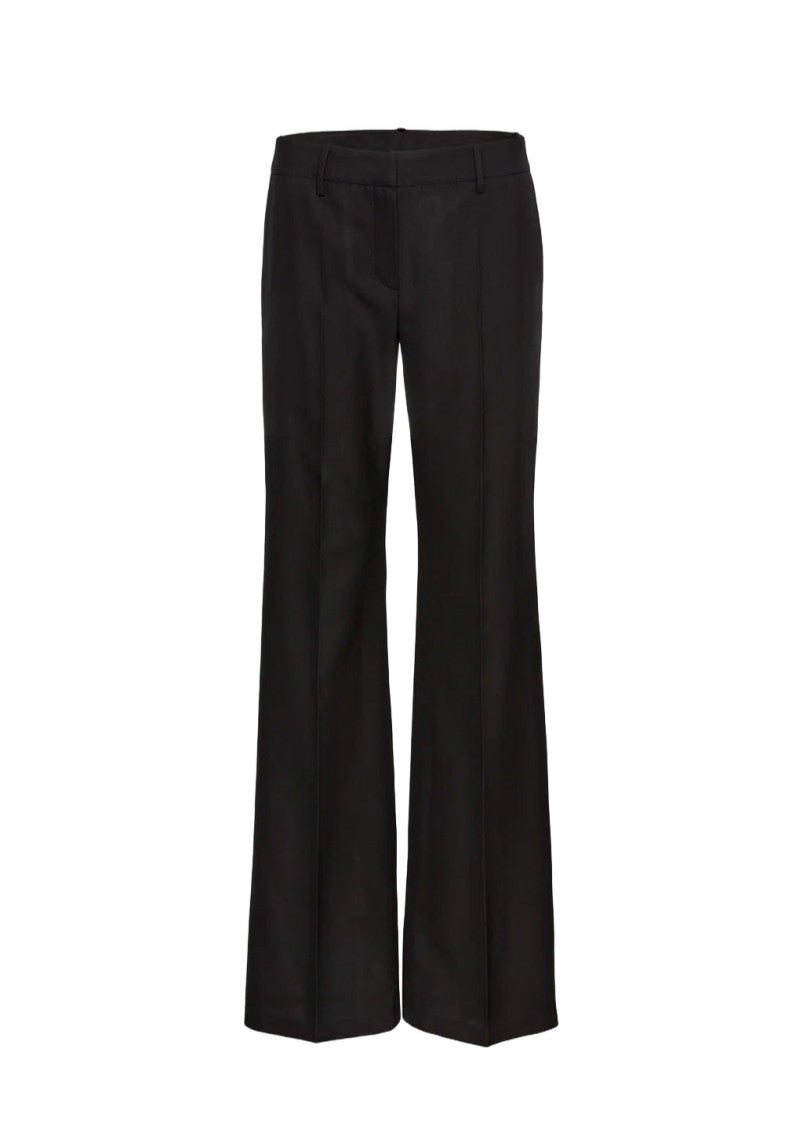 Magda Butrym Silk Trousers With Flared Leg And Sharp Pleat