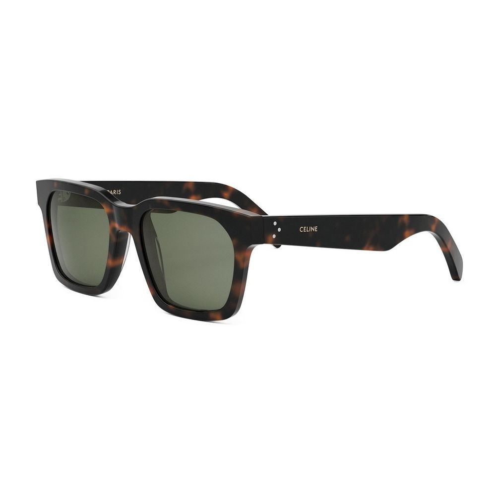 Celine 3 Dots Square Frame Havana Sunglasses