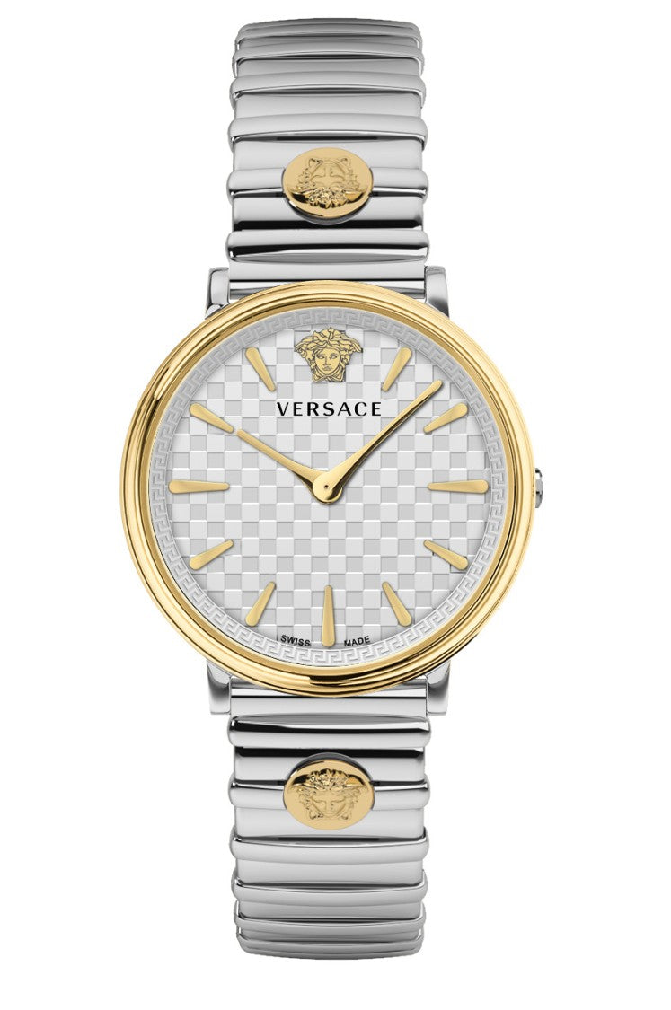 Versace Two-Tone Stainless Steel Analog Watch With Sapphire Crystal