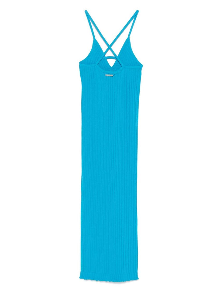 Iceberg Azure Knitted Halterneck Dress