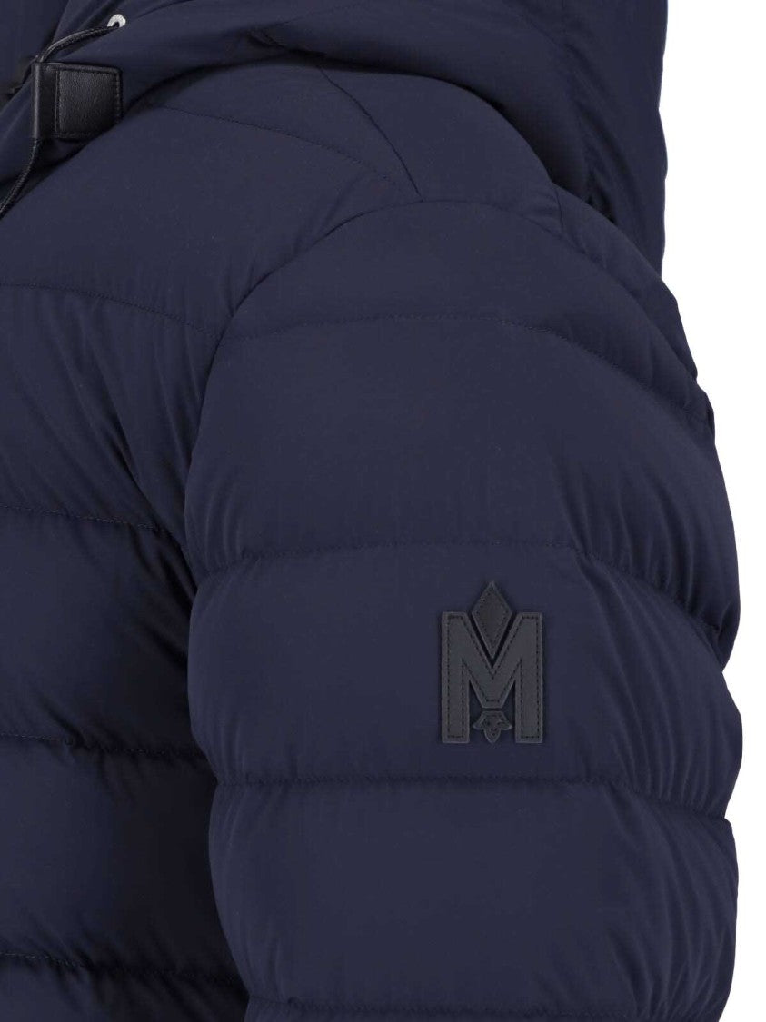Mackage Navy Blue Jack Quilted Hooded Down Jacket