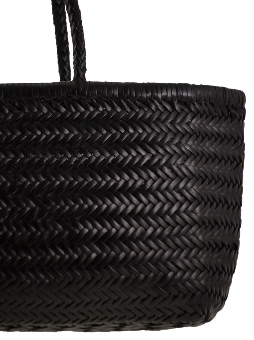 Dragon Bamboo Triple Jump Big - Woven Leather Bag