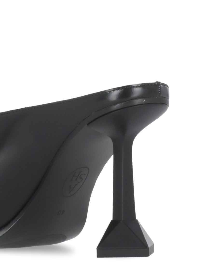 Ash Black Dance Leather Sabot