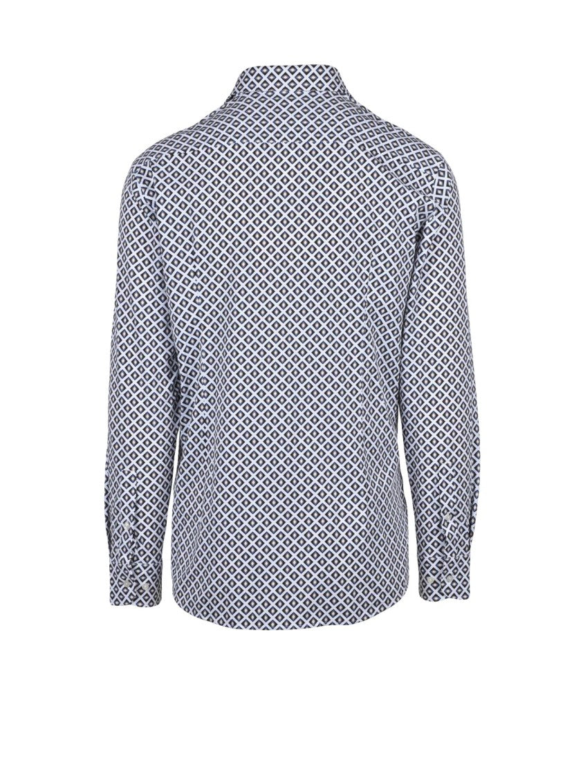 Boss Stretch Shirt - White/Blue