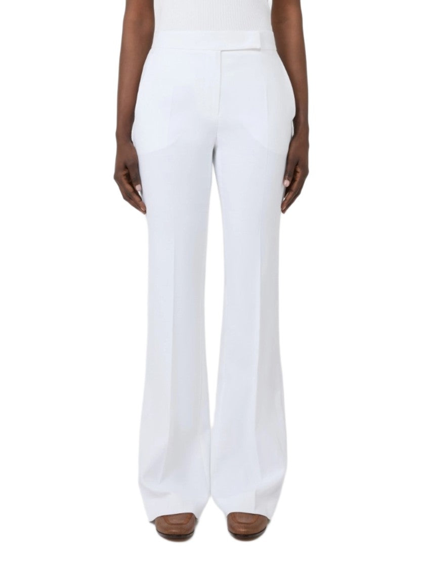 Max Mara Cotton Crêpe Canvas Slim Trousers