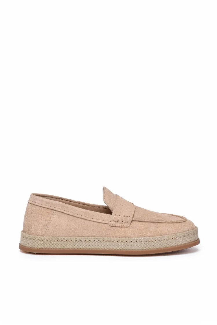 Hogan Leather Loafer - Beige