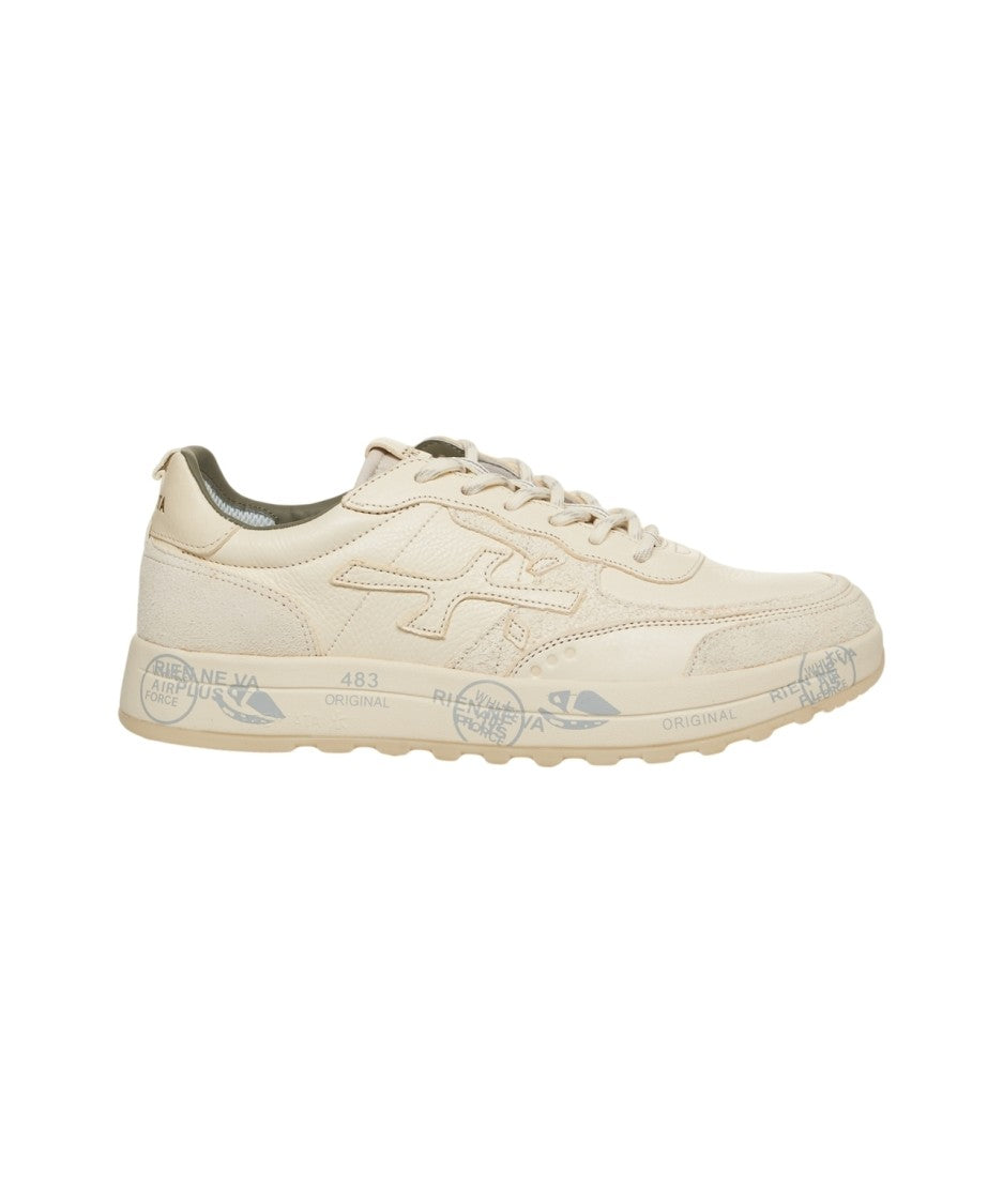 Premiata Low-Top Sneakers With Distinctive Logo And Rubber Sole