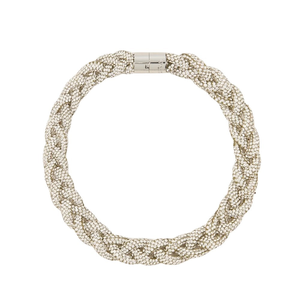 Isabel Marant Crew Neck Necklace - Glass - Silver