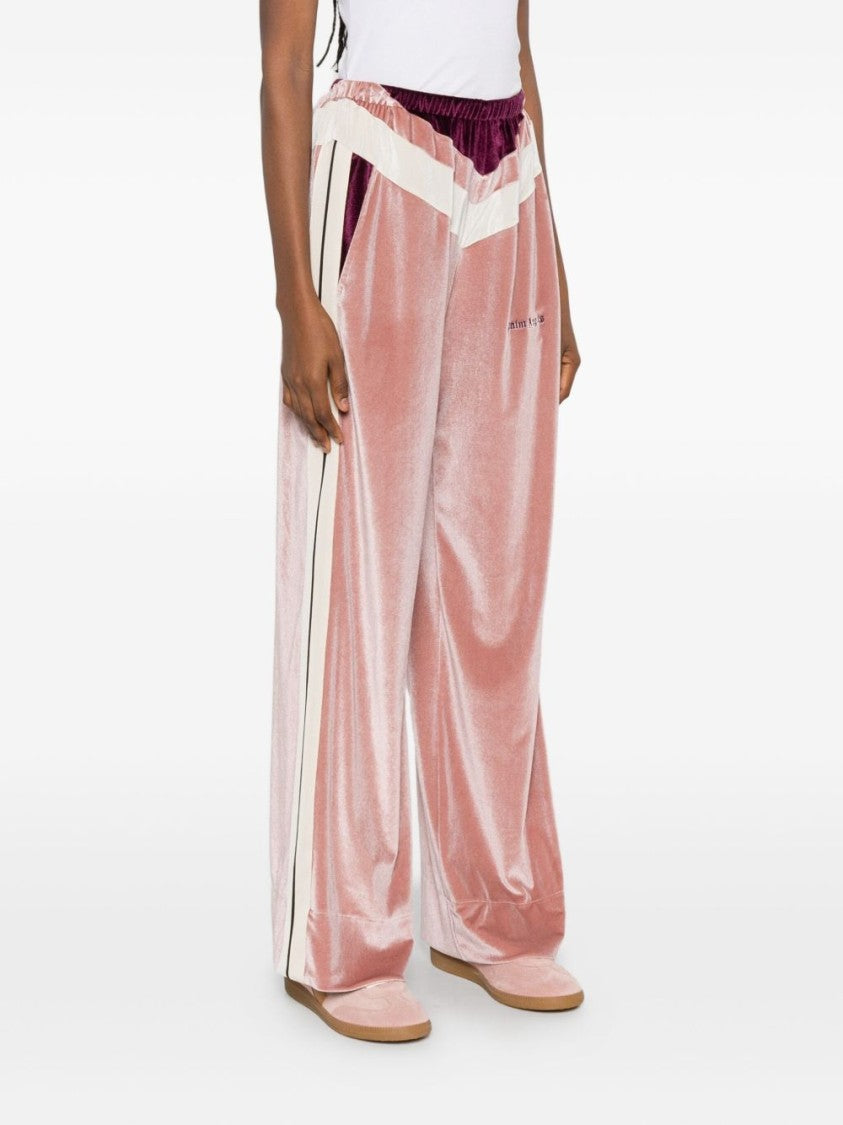 Palm Angels Wide-Leg Velvet Pants