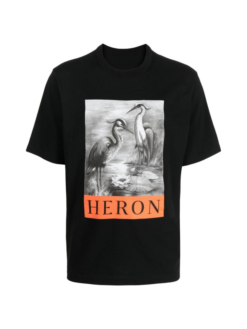 Heron Preston Heron Logo Print Relaxed Fit T-Shirt