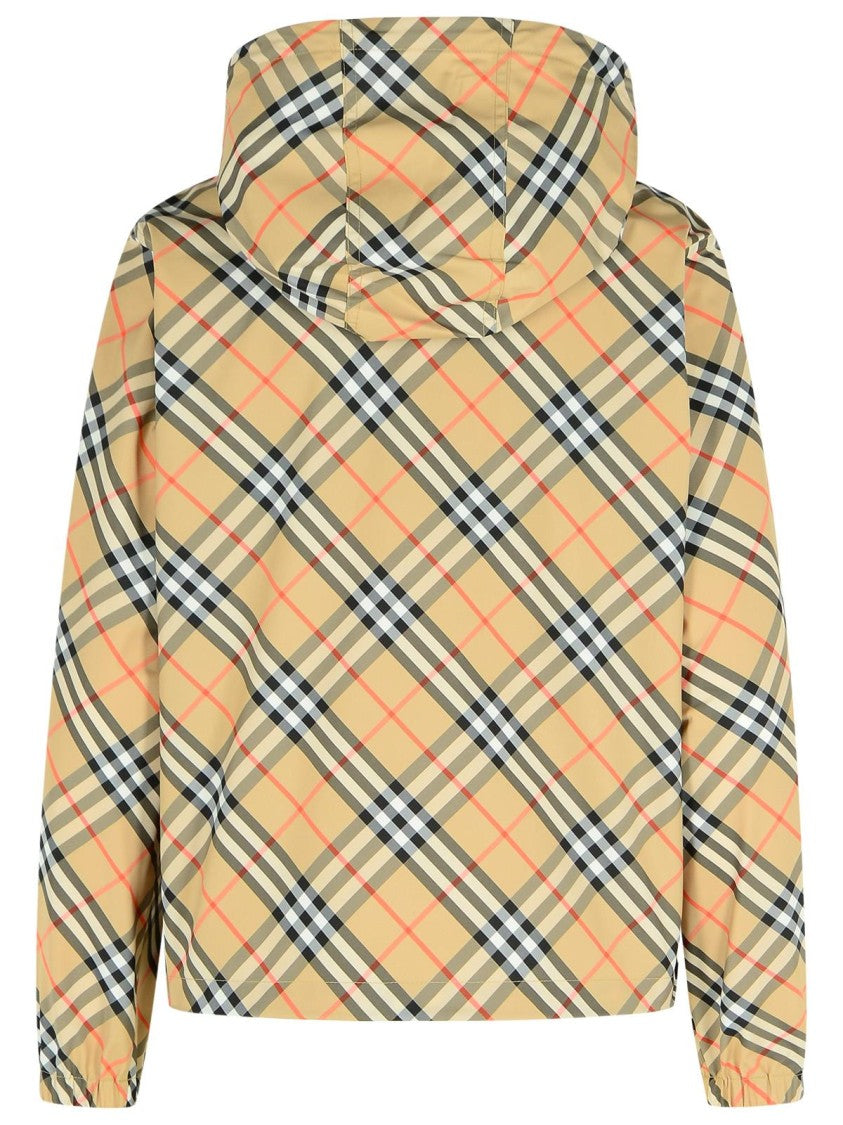 Burberry 'Salcombe' Hooded Jacket In Polyester Sabbia