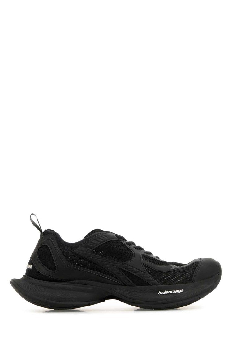 Balenciaga Black Mesh And Rubber Circuit Sneakers