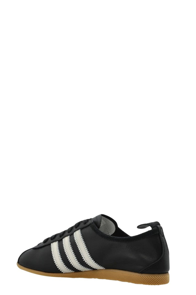 Adidas Originals Black Japan White Accents Gold Logo Leather Sneakers