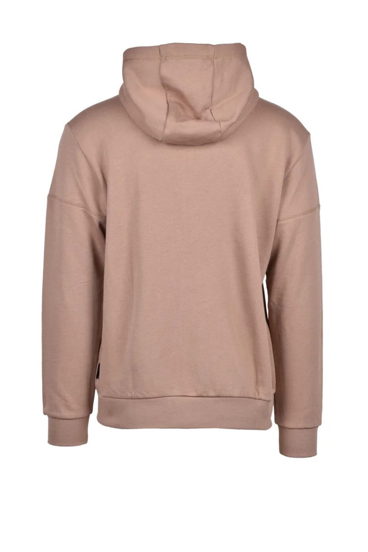 Ea7 Emporio Armani Brown Brushed Zip-Up Sweatshirt