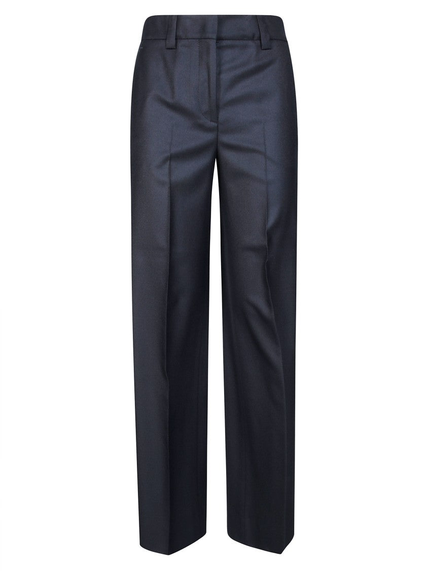 Incotex Palazzo Flannel High-Waisted Trousers