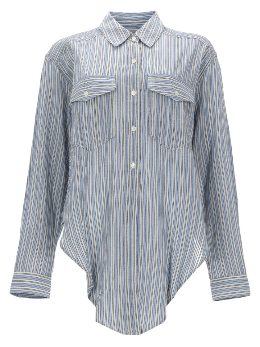 Isabel Marant Étoile Nath Asymmetrical Curved Hem Shirt