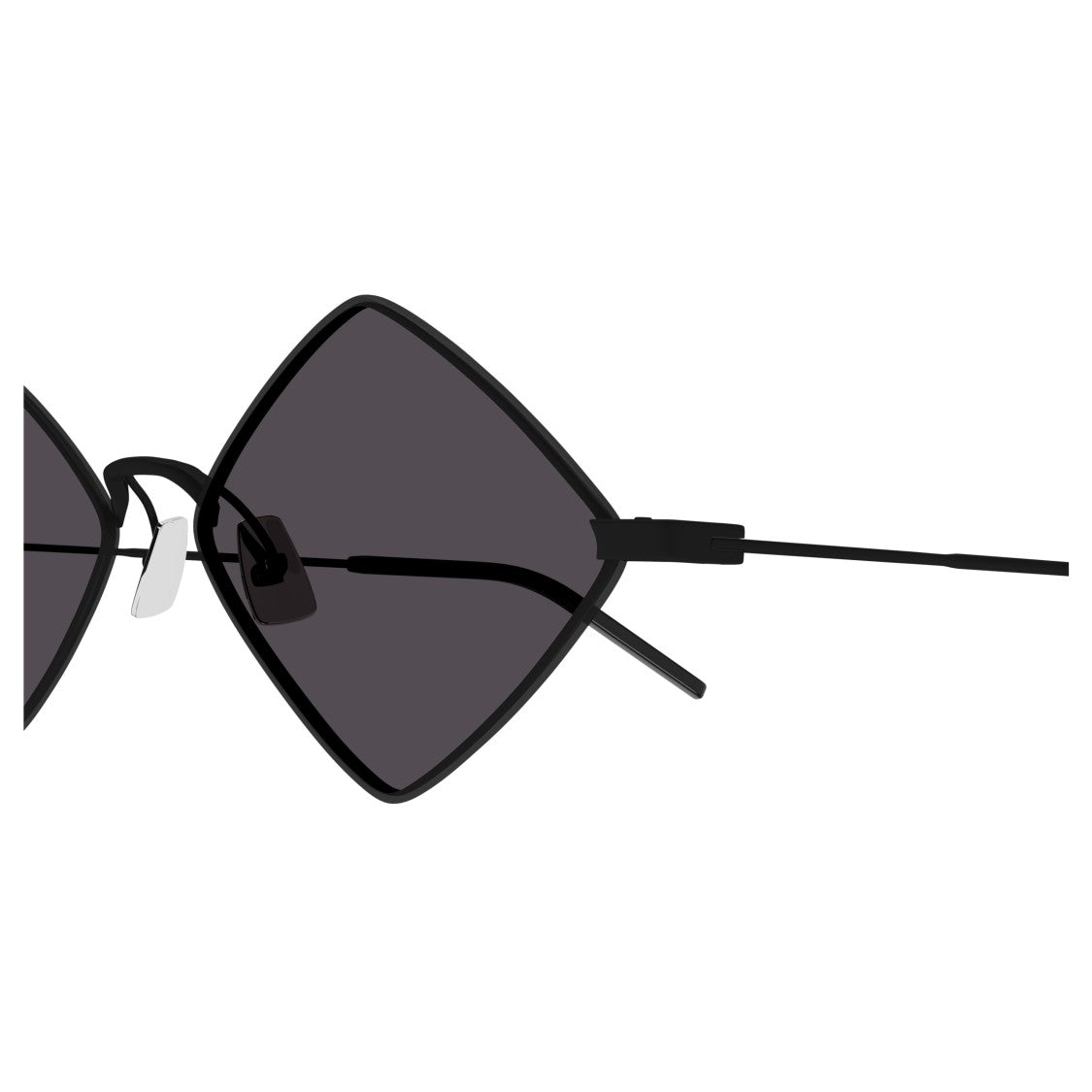Saint Laurent Diamond-Shaped Lens Black Metal Saint Laurent Sunglasses