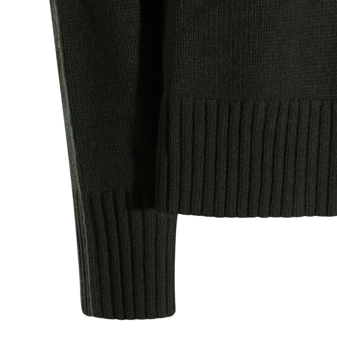Allude Relaxed Ribbed Crewneck Sweater