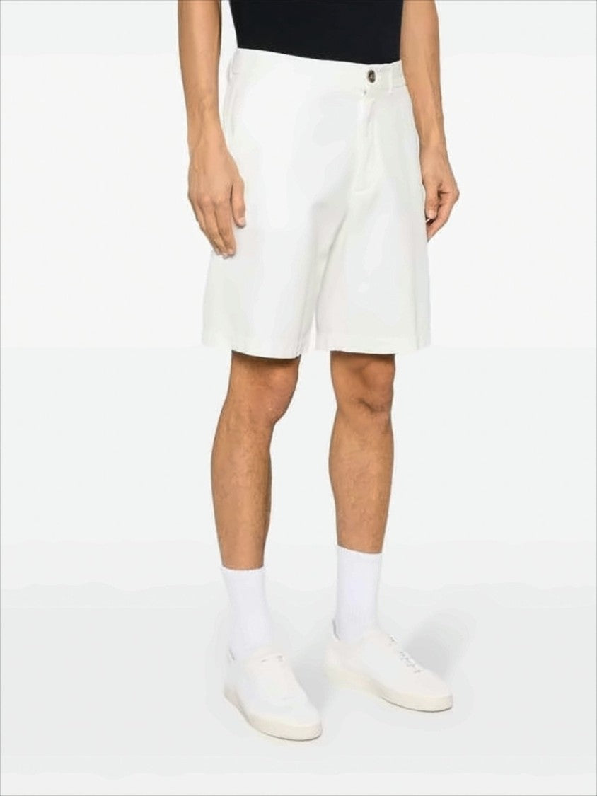 Brunello Cucinelli Mid-Thigh Length Cotton Shorts With Minimalist Design