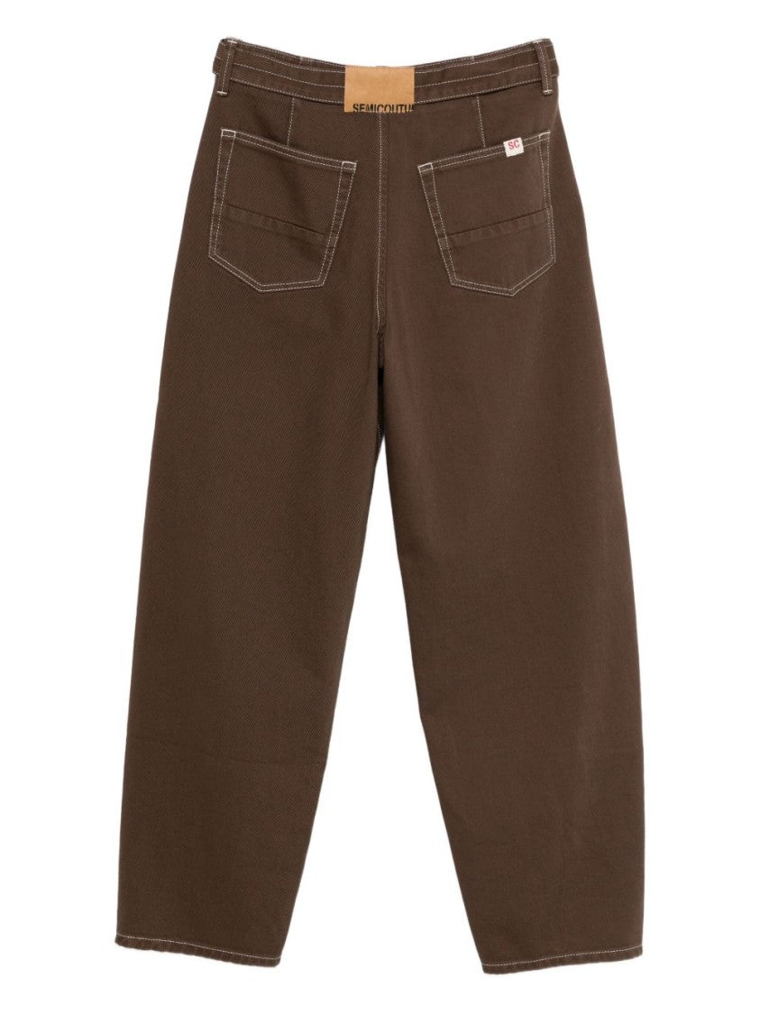 Semi Couture Relaxed Fit Brown Jeans