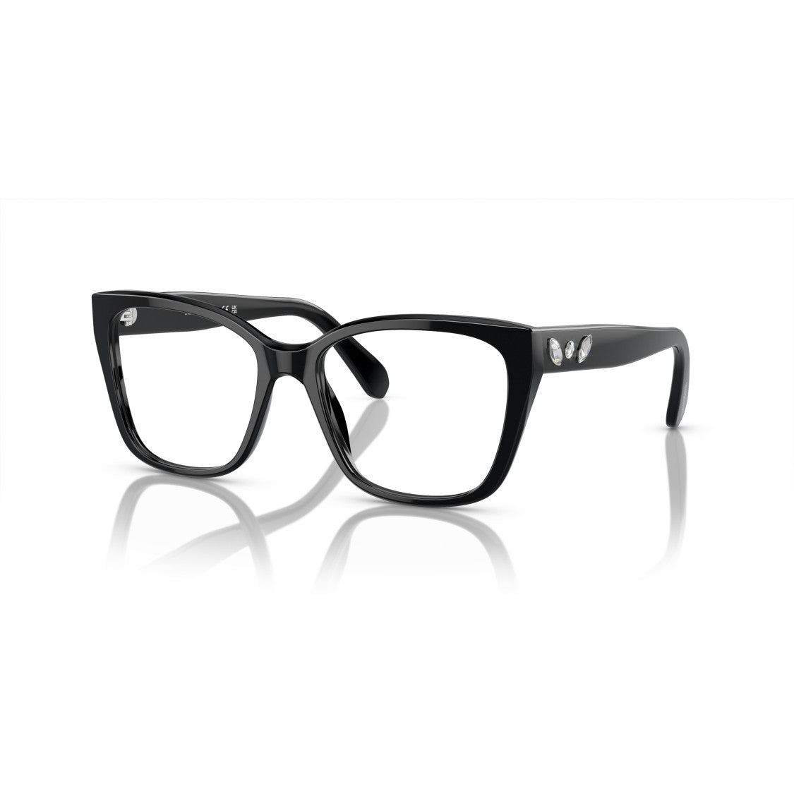 Swarovski 0Sk2008 Oversized Square Frame Eyeglasses With Crystal Embellishments