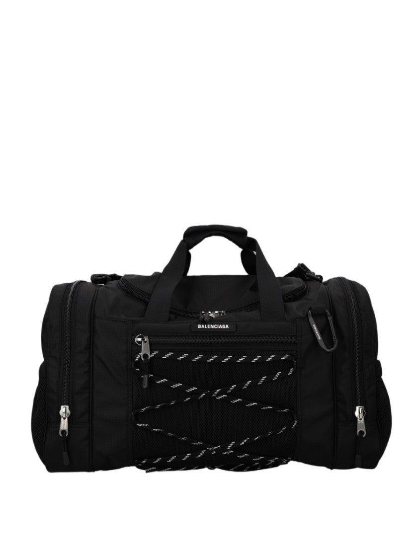 Balenciaga Hike Gym Cylindrical Black Gym Bag