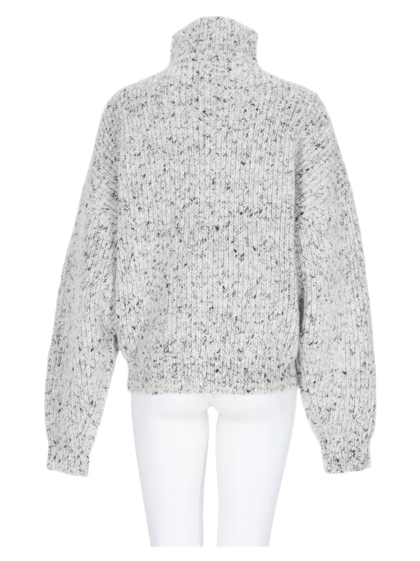 Isabel Marant Étoile Chunky Knit Sweater With High Turtleneck And Ribbed Texture