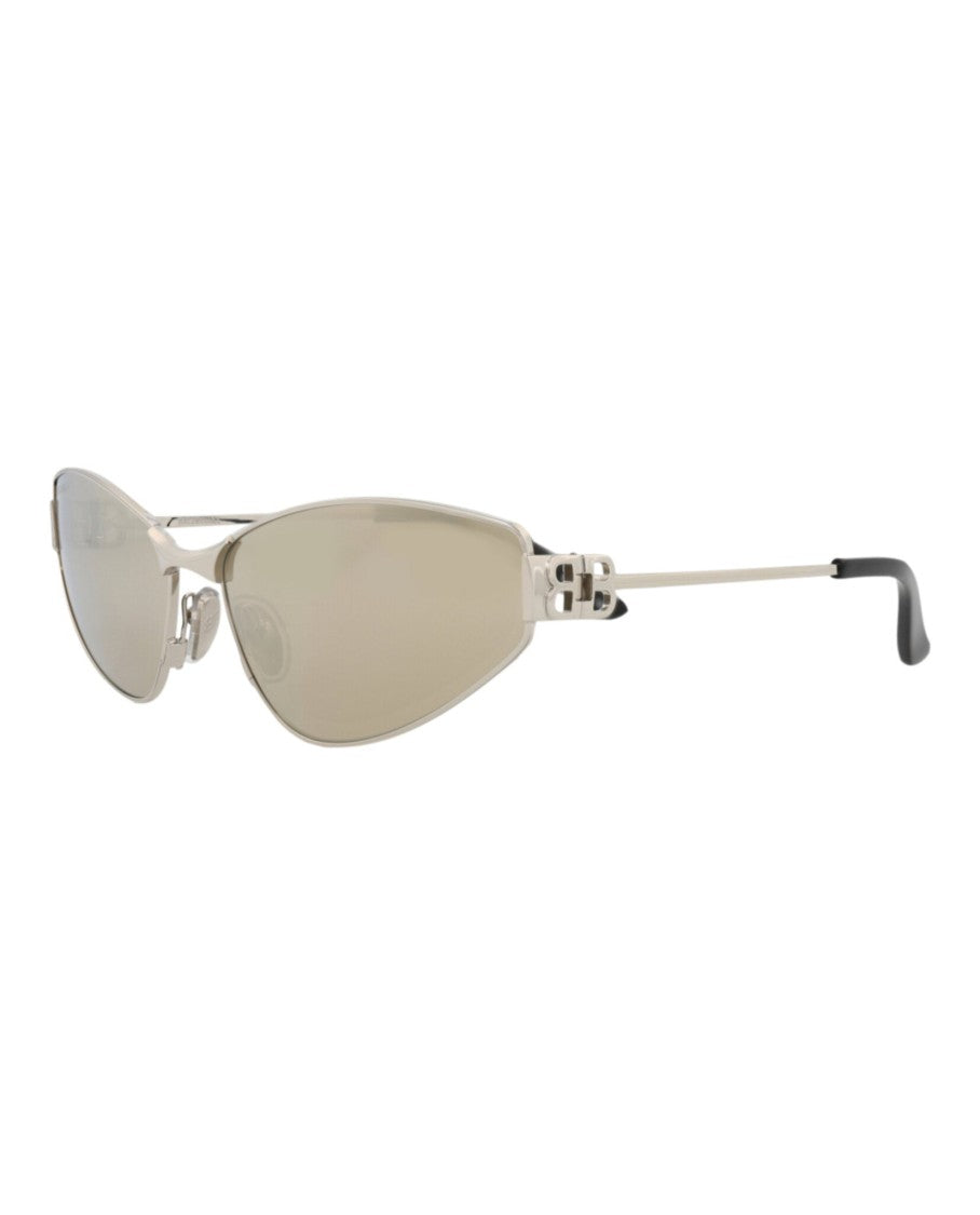 Balenciaga Cat Eye-Frame Metal Sunglasses With Distinctive Cutout Detail