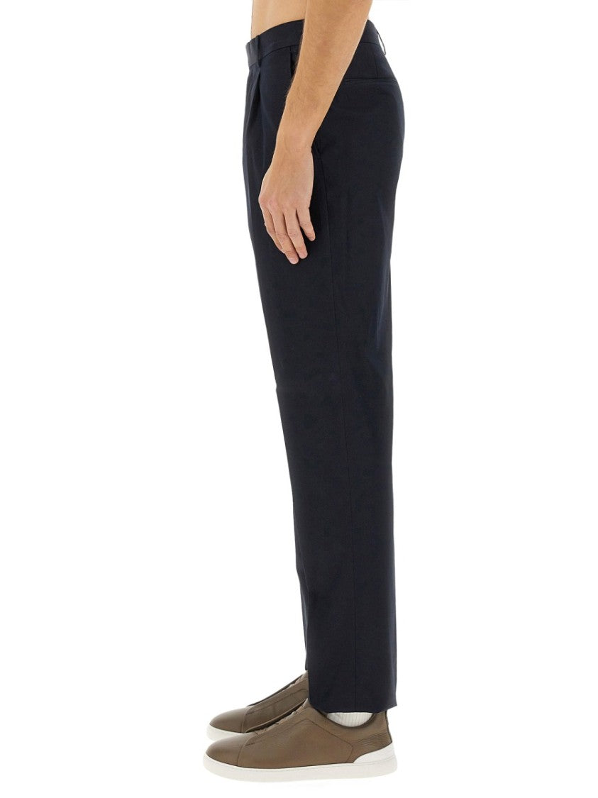 Zegna Tailored Black Straight Leg Pants