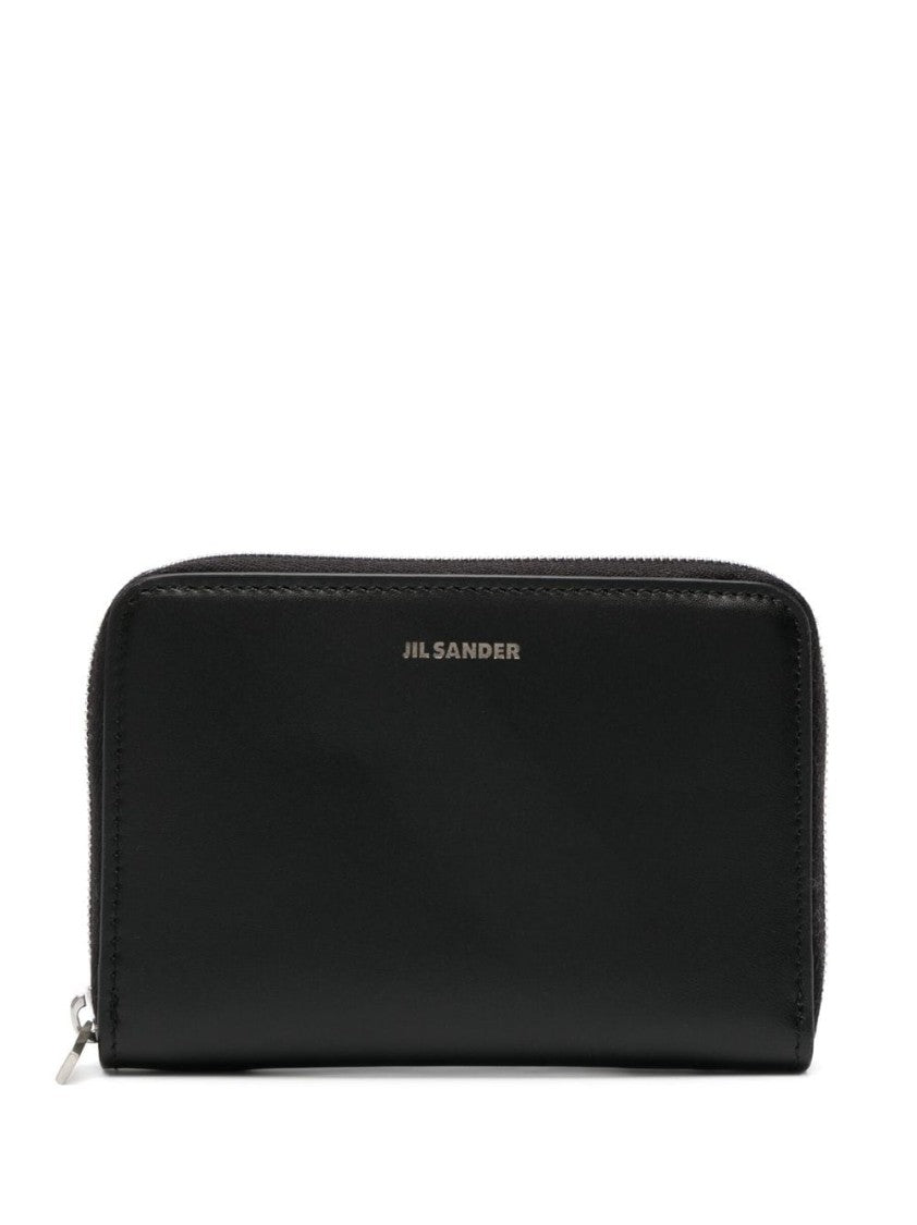 Jil Sander Four-Stitch Faux-Leather Cardholder