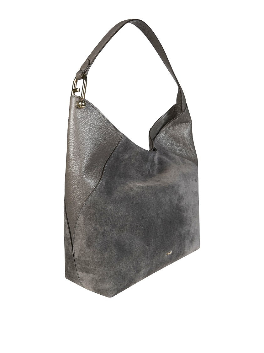 Furla Grey Furla Lara L Hobo Bag