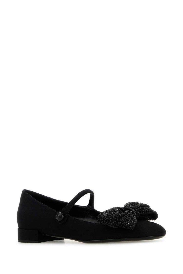 Valentino Garavani Black Fabric Ballerinas