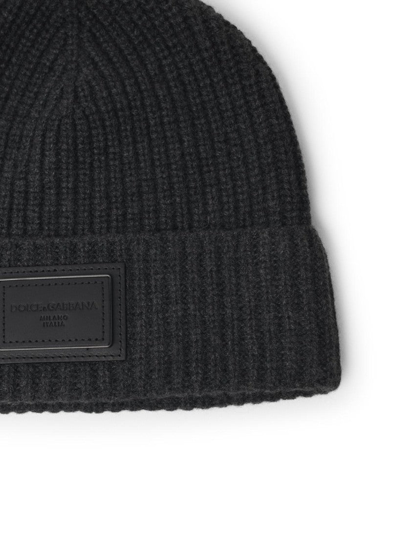 Dolce & Gabbana Grey Cashmere Beanie
