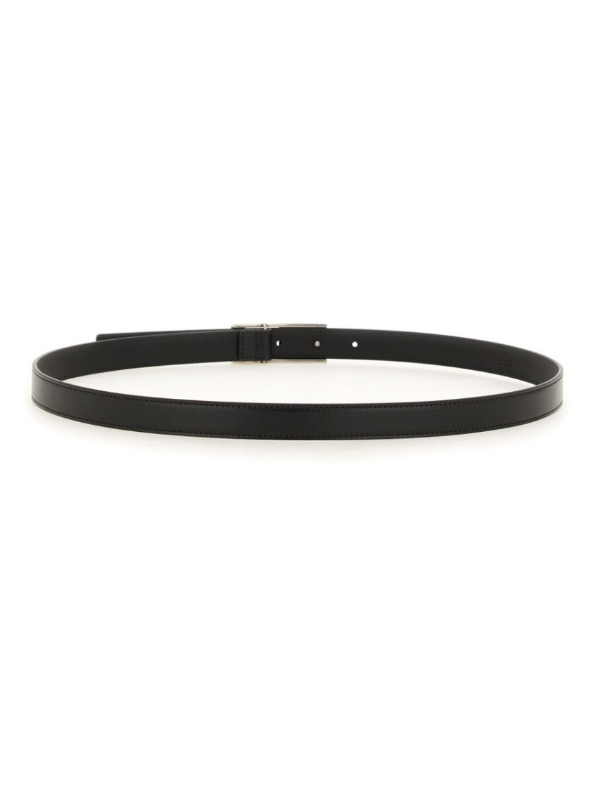 Gucci Brown Calfskin Belt With Classic Buckle