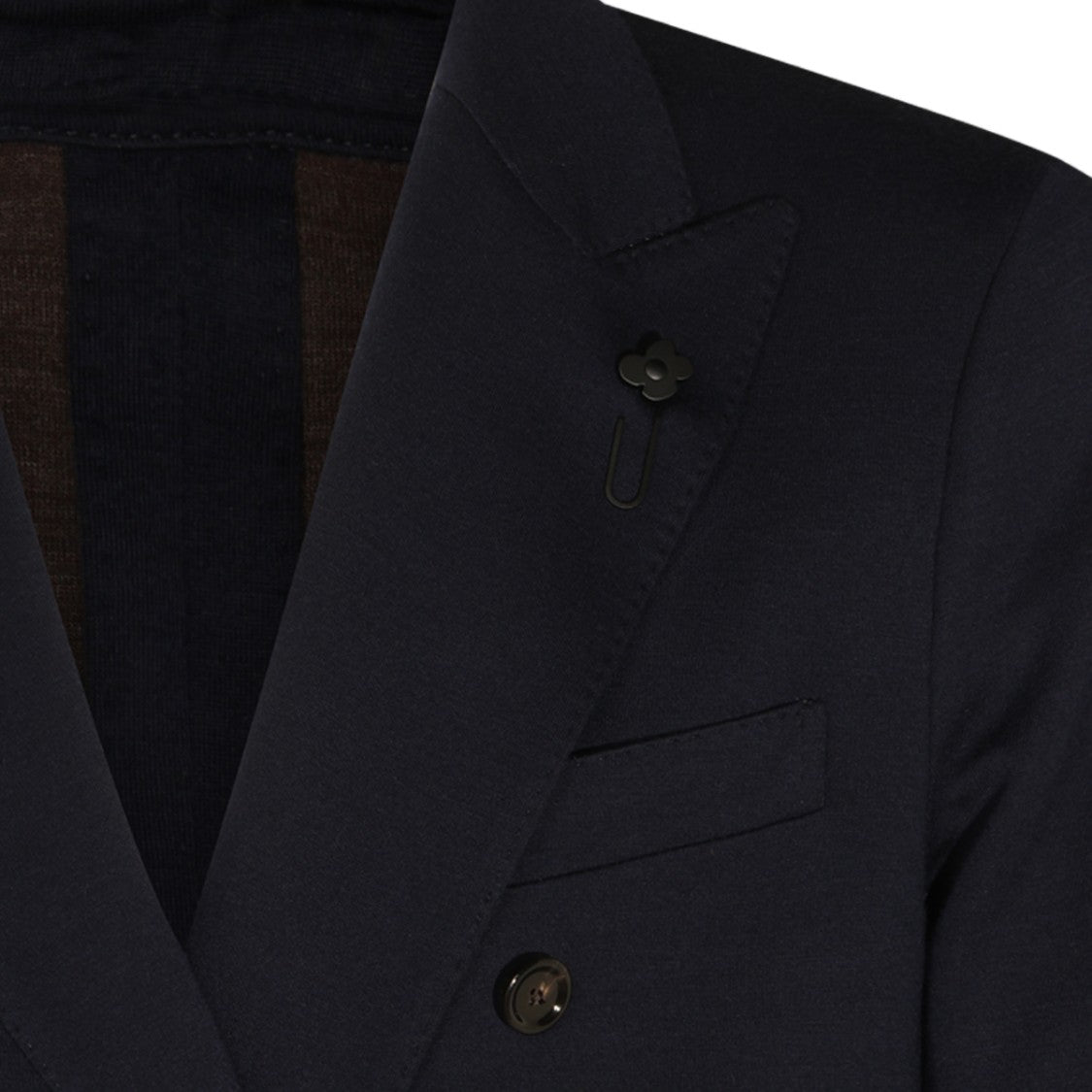 Lardini Double-Breasted Tailored Jacket With Classic Notch Lapel