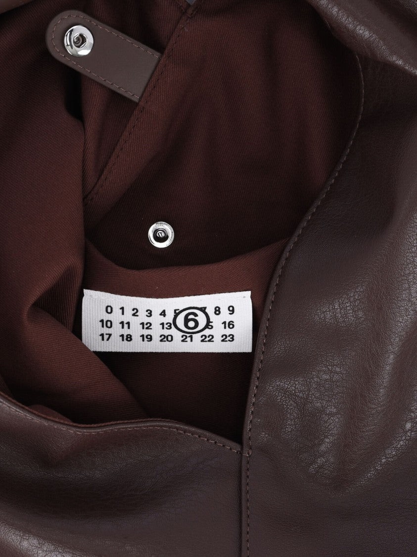 Mm6 By Maison Margiela Brown Japanese Vegan Leather Tote Bag