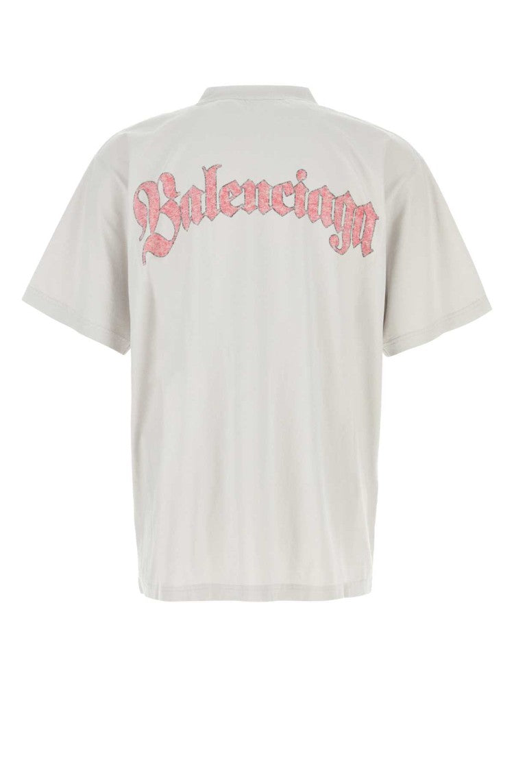 Balenciaga Light Grey Cotton T-Shirt