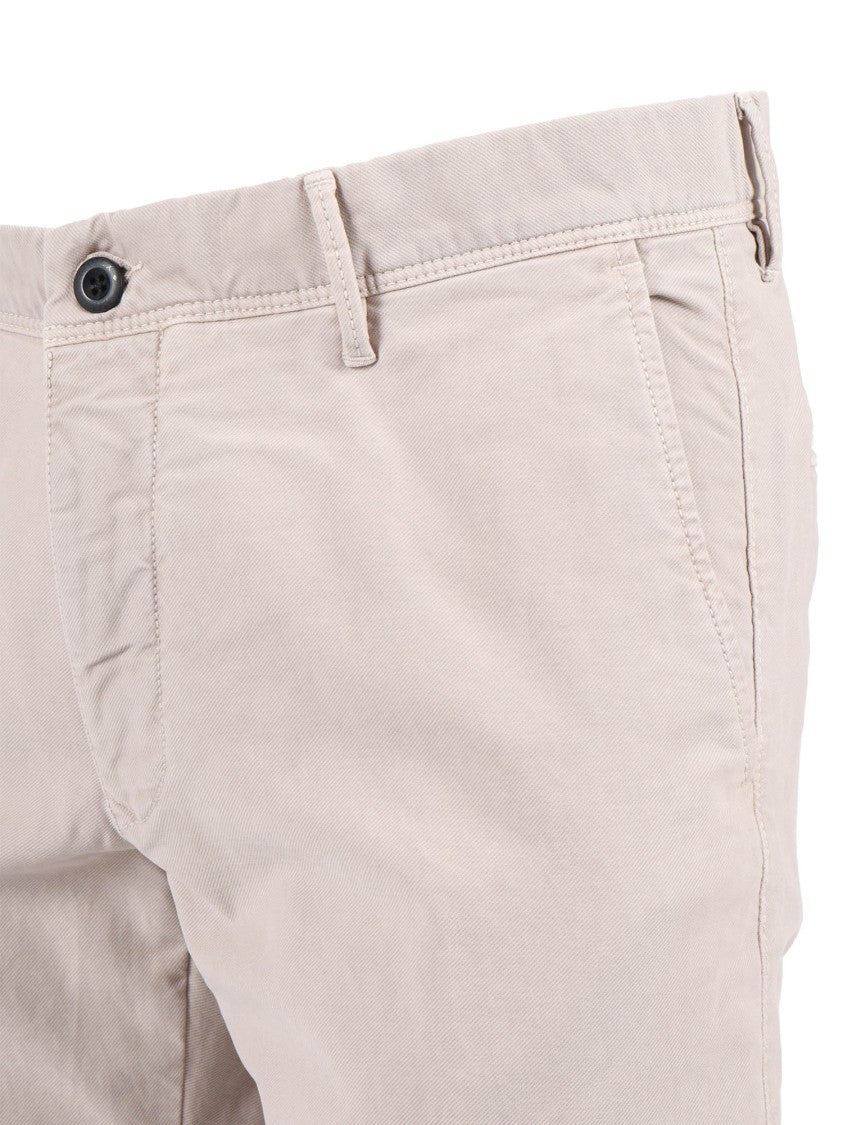 Slowear X Incotex Straight Cut Tailored Pants In Cotton-Elastane Blend