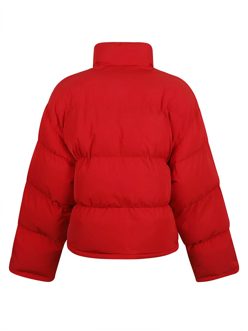 Balenciaga Boxy Red Coat With High Collar