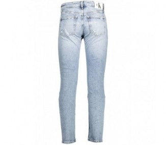 Calvin Klein Slim-Fit Light Blue Distressed Denim Jeans
