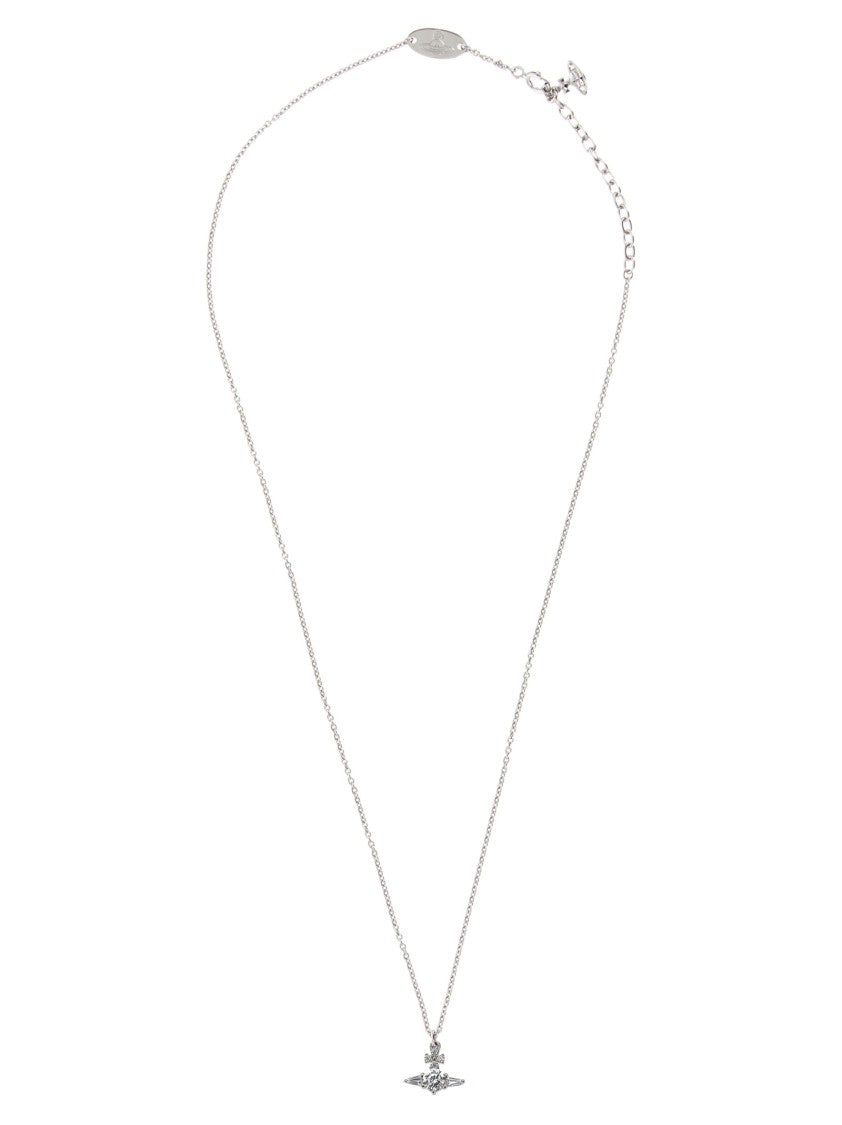 Vivienne Westwood 'Ofelia' Silver-Plated Crystal Necklace
