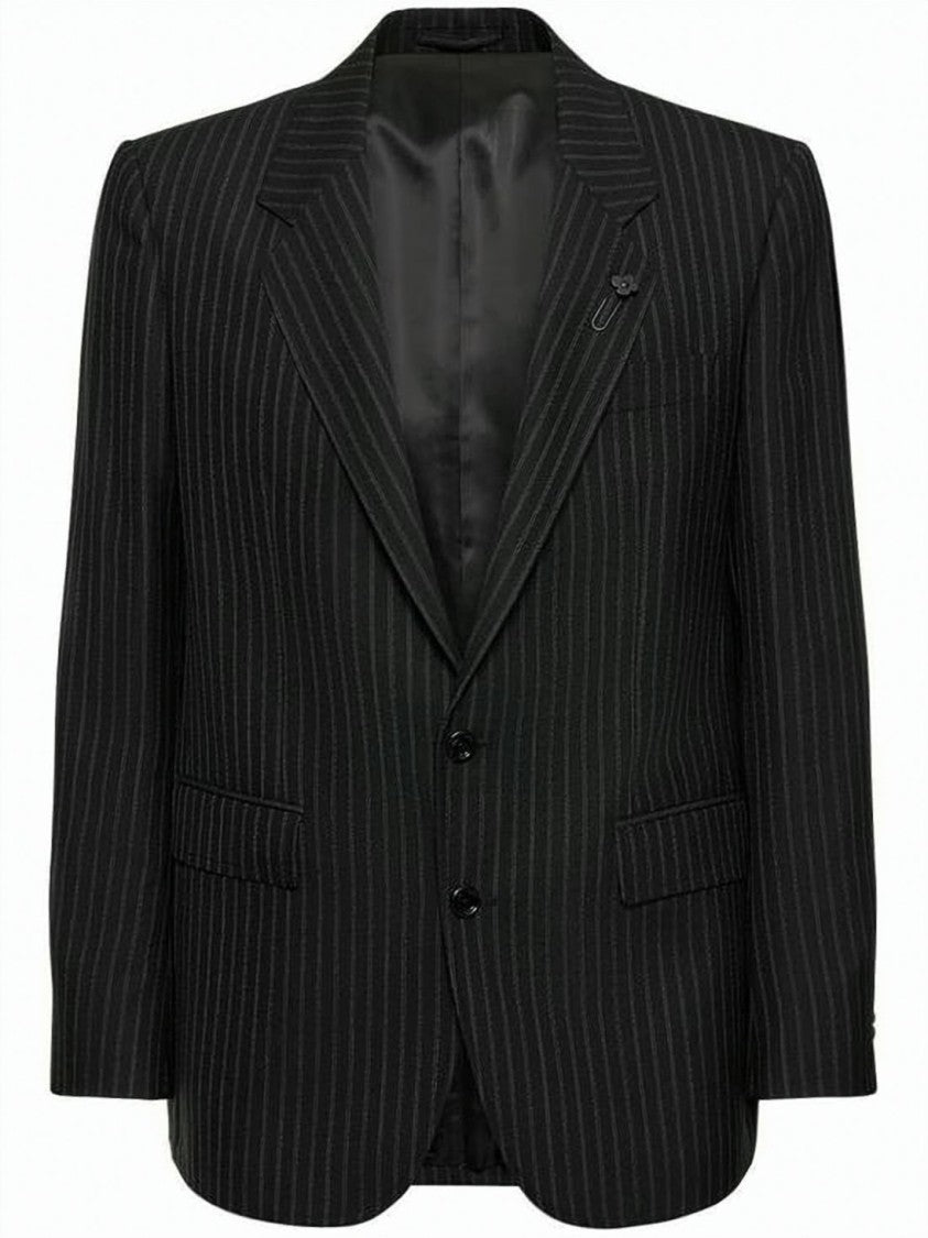 Lardini Pinstripe Tailored Suit Jacket